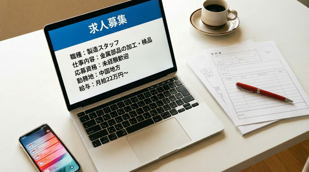人事がいない中小企業の採用業務をイメージしたデスクの画像